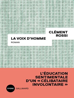 cover image of La voix d'homme